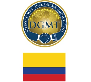 DGMT logo over the Colombian flag