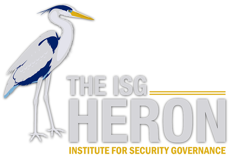 Cover of ISG activities report, the heron