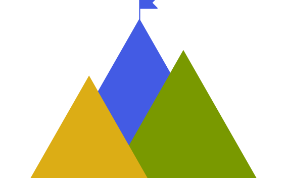 graphic of colorful triangles