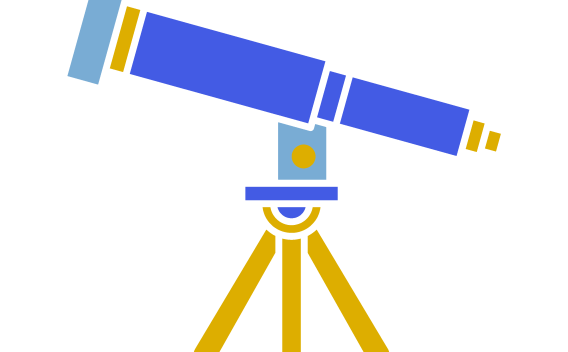 graphic of a telescope